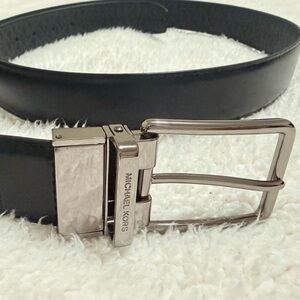 Michael Kors Men’s Reversible Leather Belt - Black